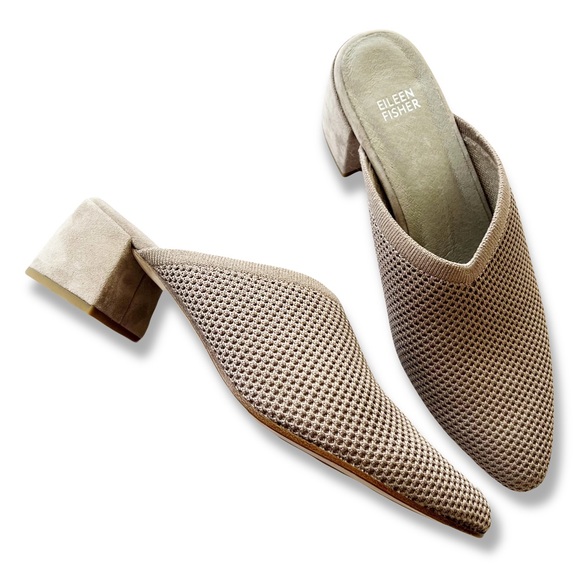 Eileen Fisher Shoes - Eileen Fisher Gest Mule in Neutral Taupe Size 10 EUC